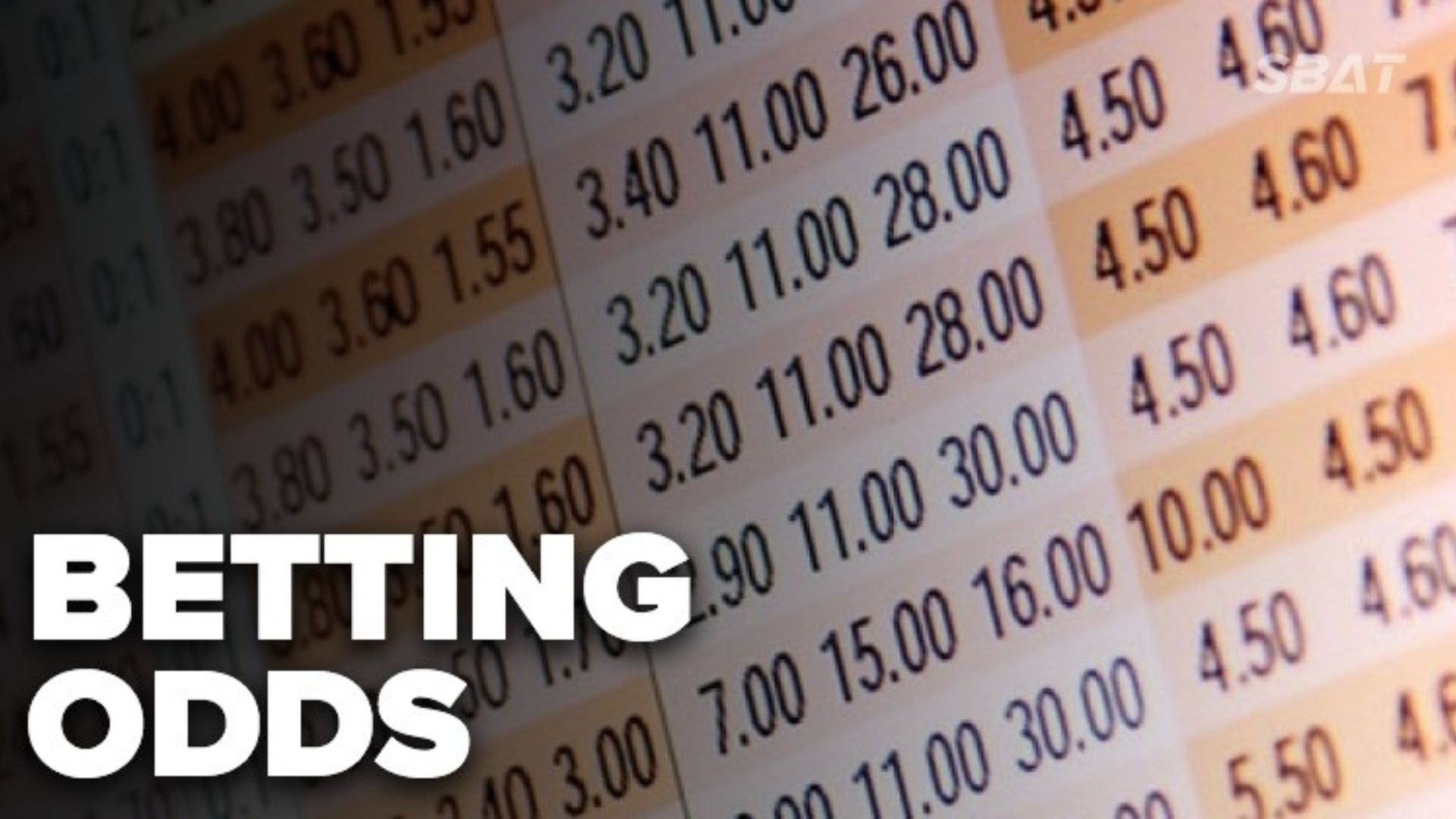How odds shape sports betting