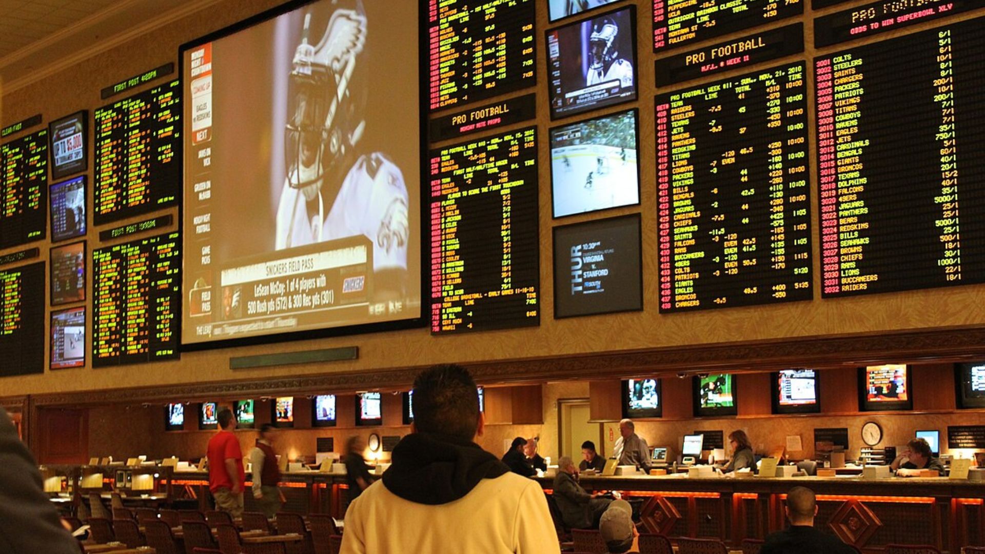Sports betting for major leagues